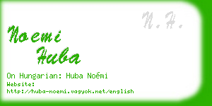 noemi huba business card